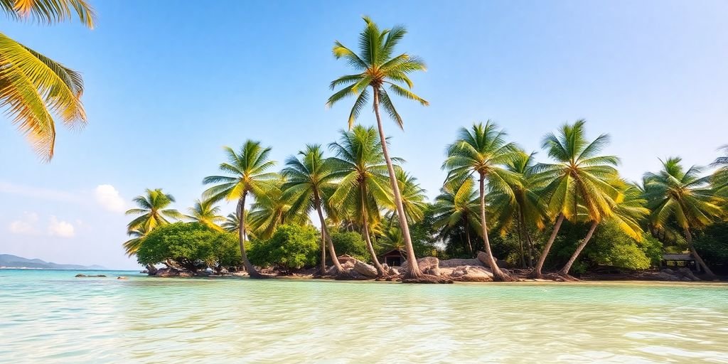Tropical beach in Thailand, ideal for recovery and relaxation.