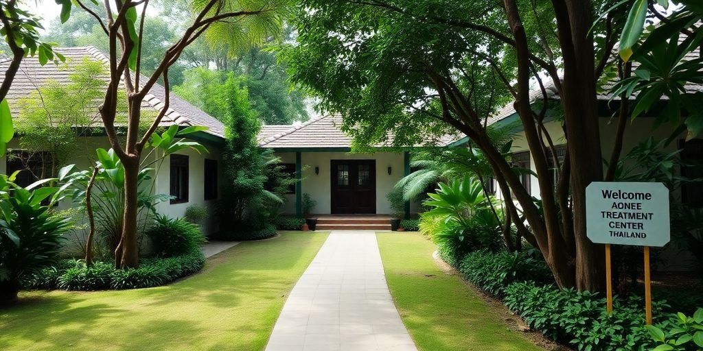 Serene treatment center in Thailand for addiction recovery.